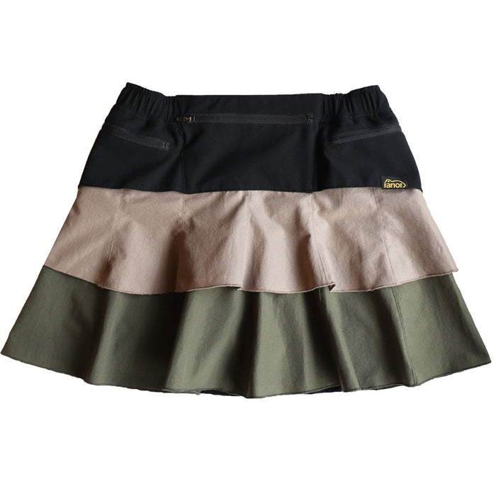 CRAZY FRILLS SKIRT (WITH INNER) / BLACK