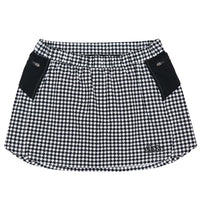 HOUNDSSTOOTH SKIRT（WITH INNER）WHITE×BLACK