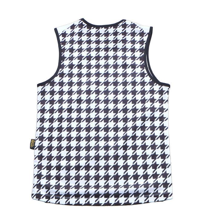 HOUNDSTOOTH NOSLEEVE BLACK