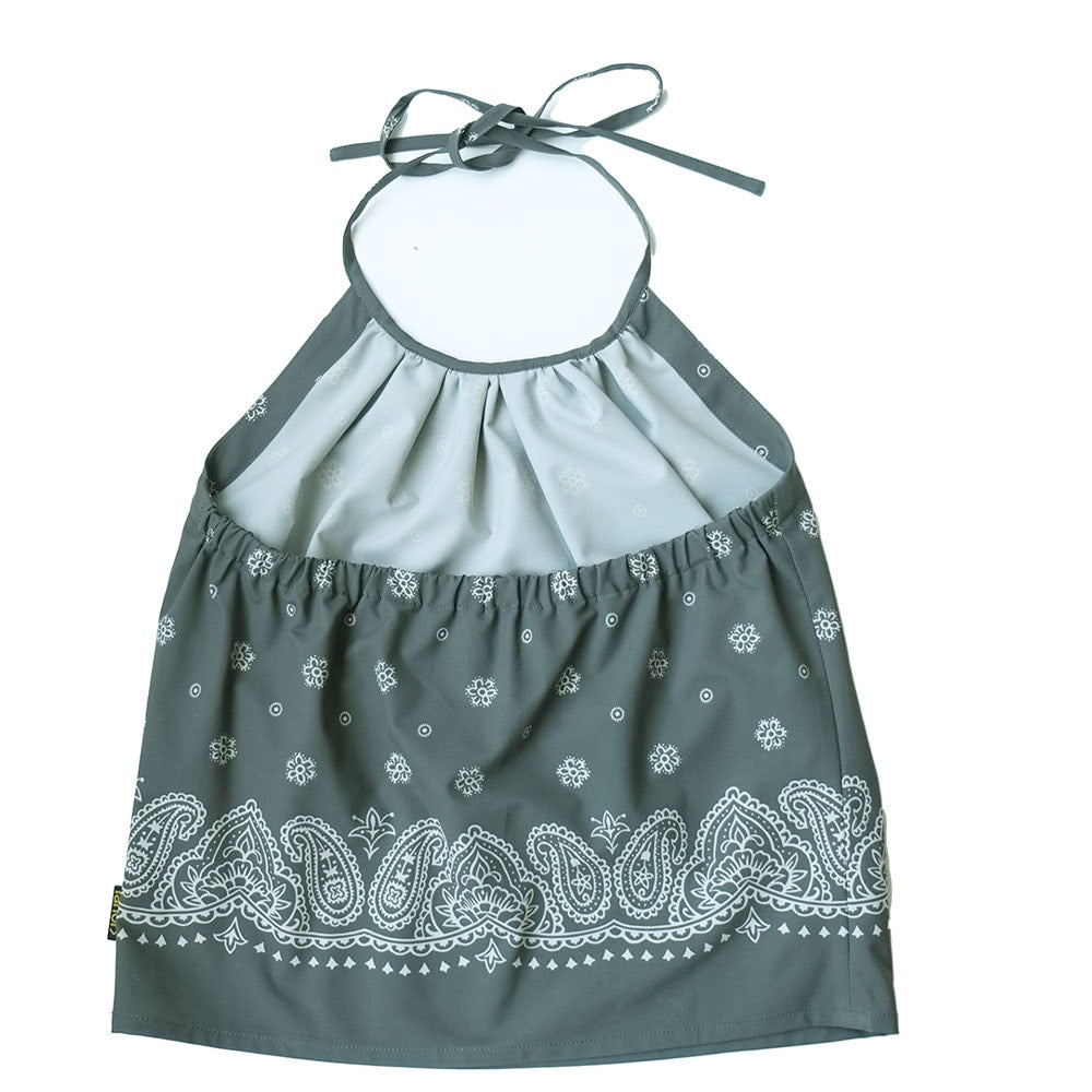 PANEL HALTER NECK OLIVE