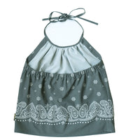 PANEL HALTER NECK OLIVE