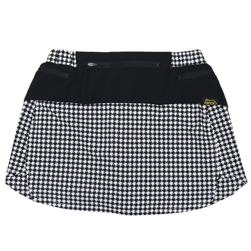 HOUNDSSTOOTH SKIRT（WITH INNER）WHITE×BLACK