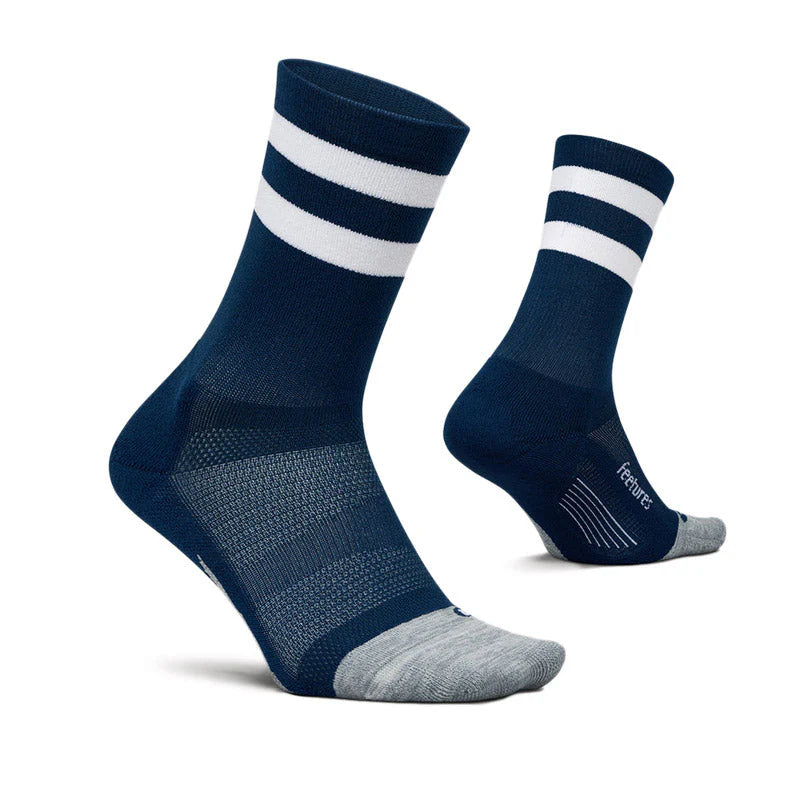 ELITE LIGHT CUSHION MINI CREW - navy high top stripe