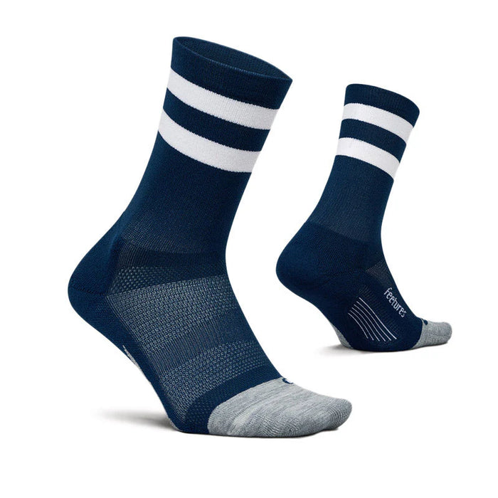 ELITE LIGHT CUSHION MINI CREW - navy high top stripe