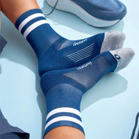 ELITE LIGHT CUSHION MINI CREW - navy high top stripe