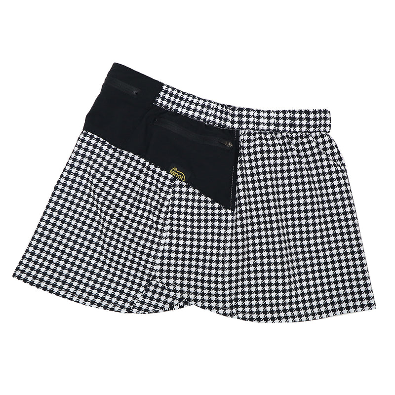 HOUNDSSTOOTH SKIRT（WITH INNER）WHITE×BLACK