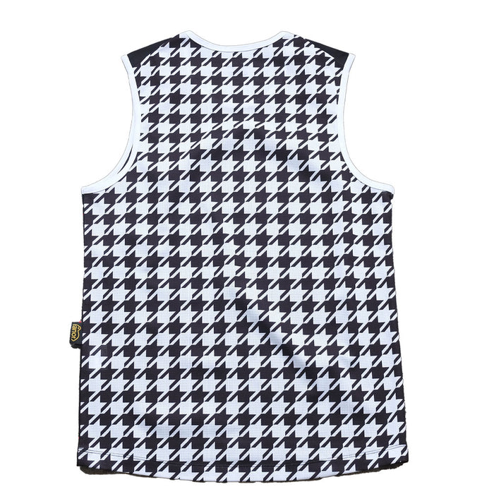 HOUNDSTOOTH NOSLEEVE WHITE