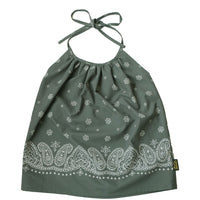 PANEL HALTER NECK OLIVE
