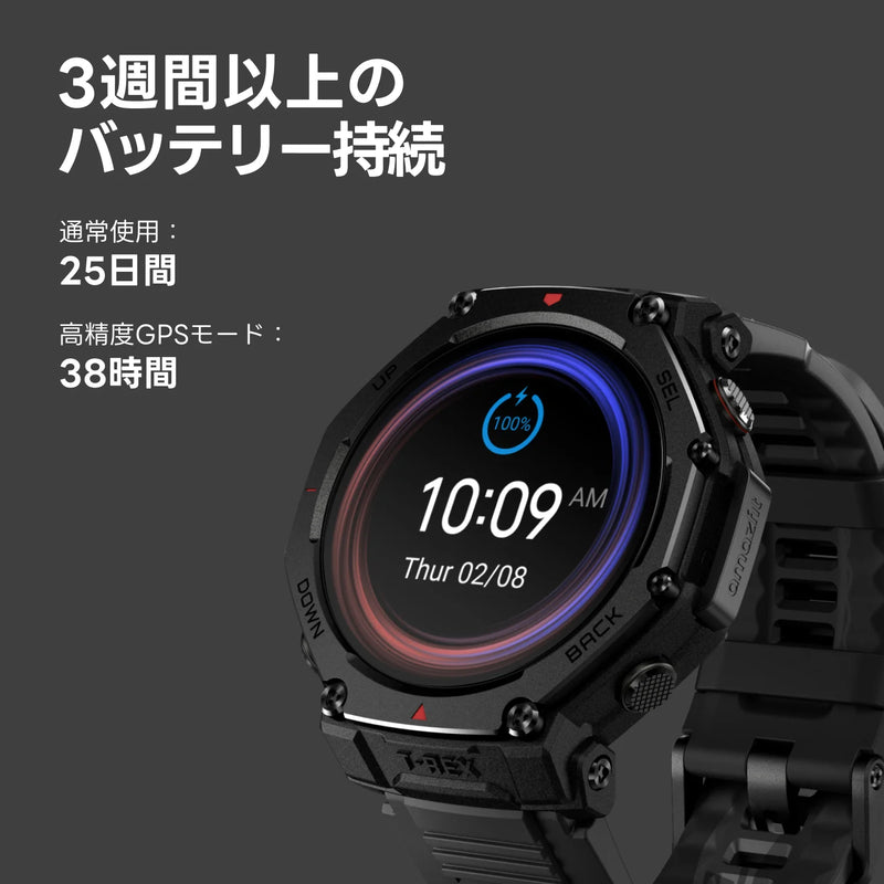 Amazfit T-Rex 3 Pro 48mm ブラックゴールド
