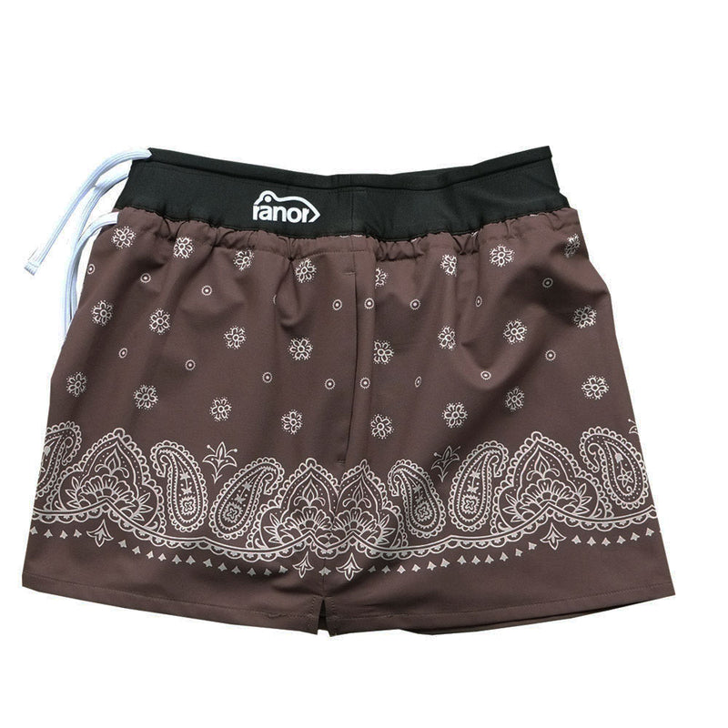 LAYRED PANEL SKIRT BROWN