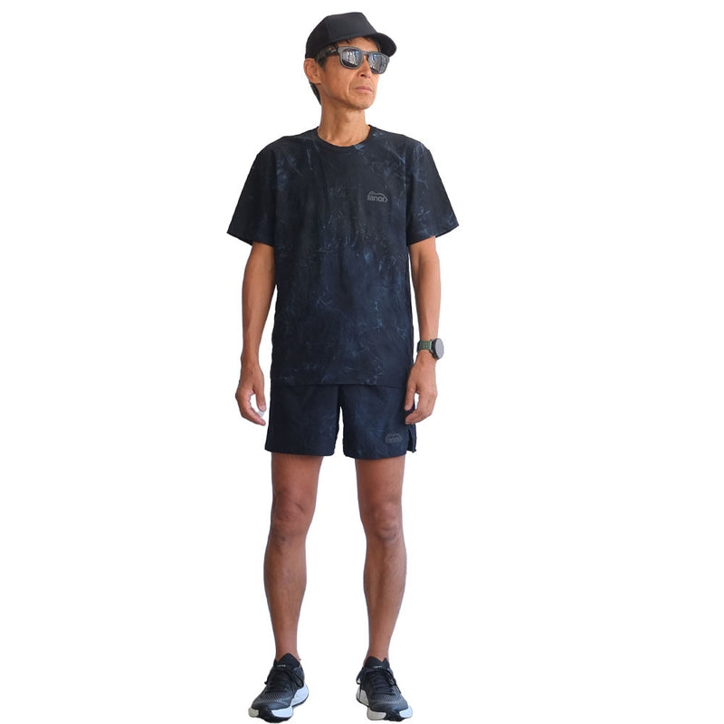 TIE DYEING MIDDLE SHORTS