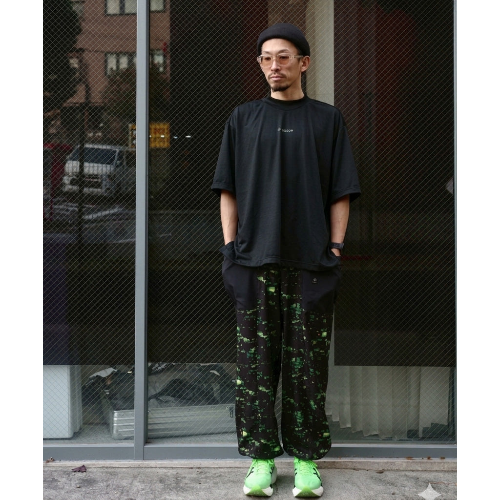 AXIO WOOL MOCK TEE　BLACK