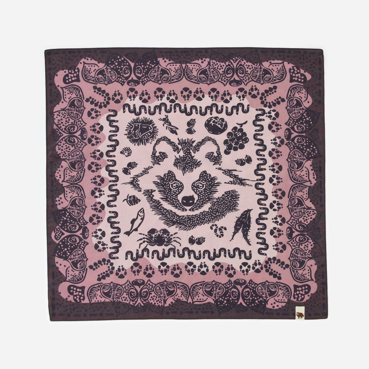 TANNUKI BANDANA Big : Color Brown