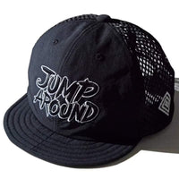 Jump Around Cap -Black　メンズレディースランニングキャップ