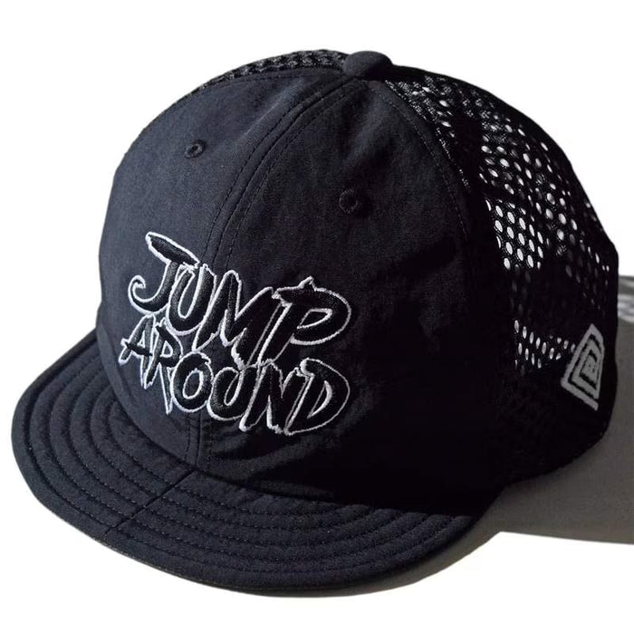 Jump Around Cap -Black　メンズレディースランニングキャップ