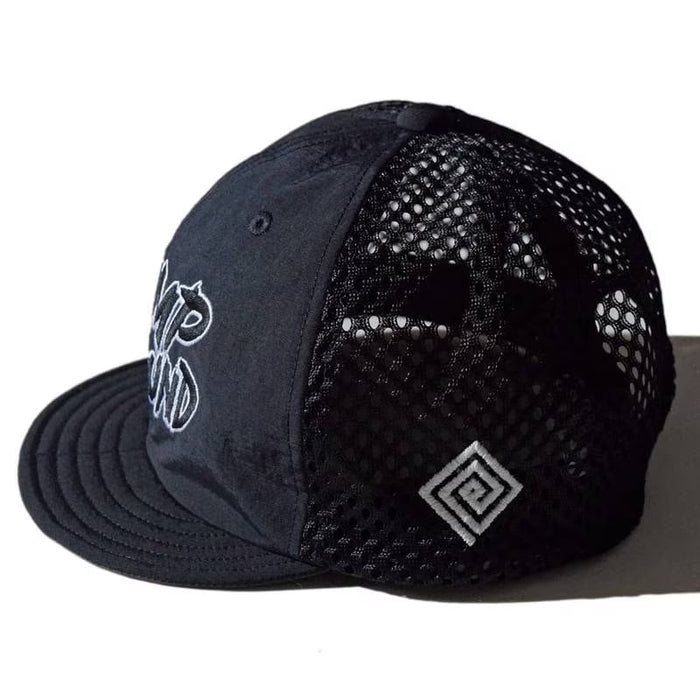 Jump Around Cap -Black　メンズレディースランニングキャップ