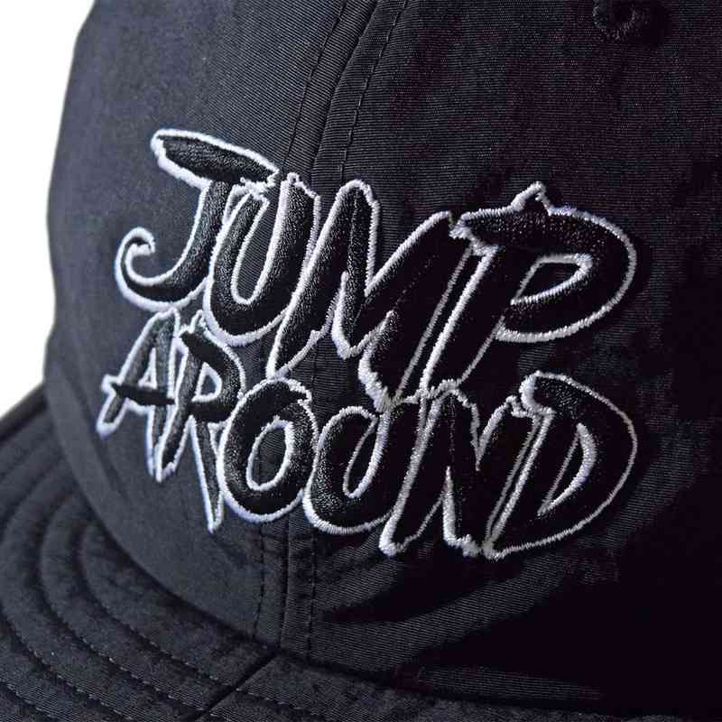 Jump Around Cap -Black　メンズレディースランニングキャップ