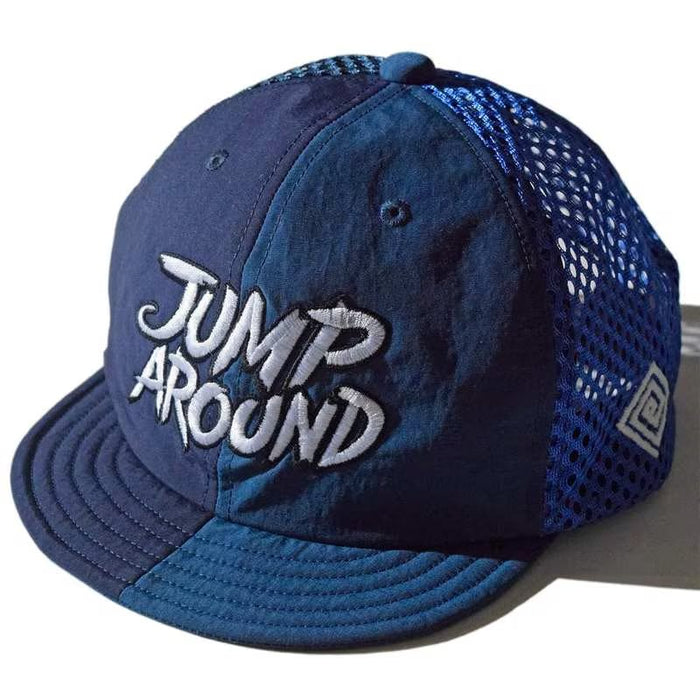 Jump Around Cap - Navy メンズレディースランニングキャップ