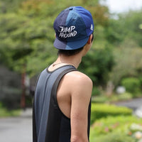 Jump Around Cap - Navy メンズレディースランニングキャップ