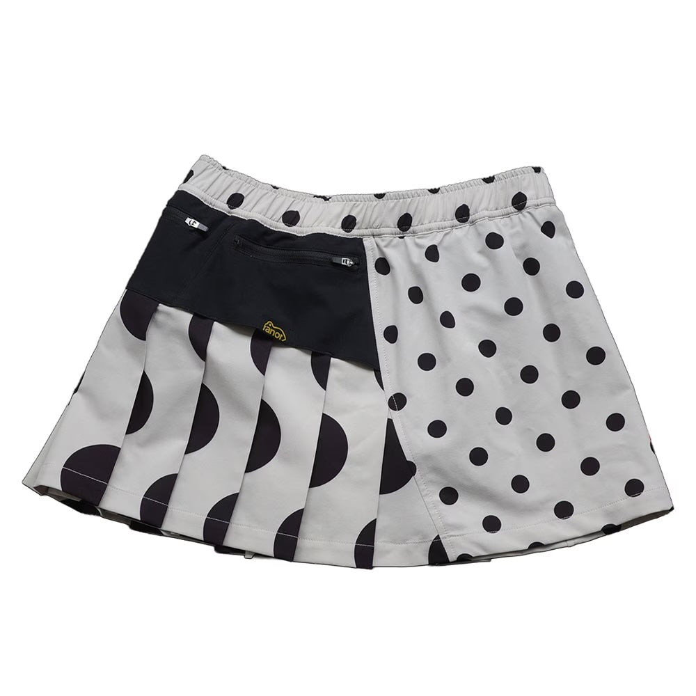 DOT PLEATS SKIRT - CRAZY BEIGE -