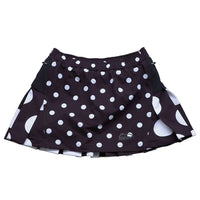 DOT PLEATS SKIRT - BLACK -