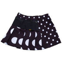 DOT PLEATS SKIRT - BLACK -