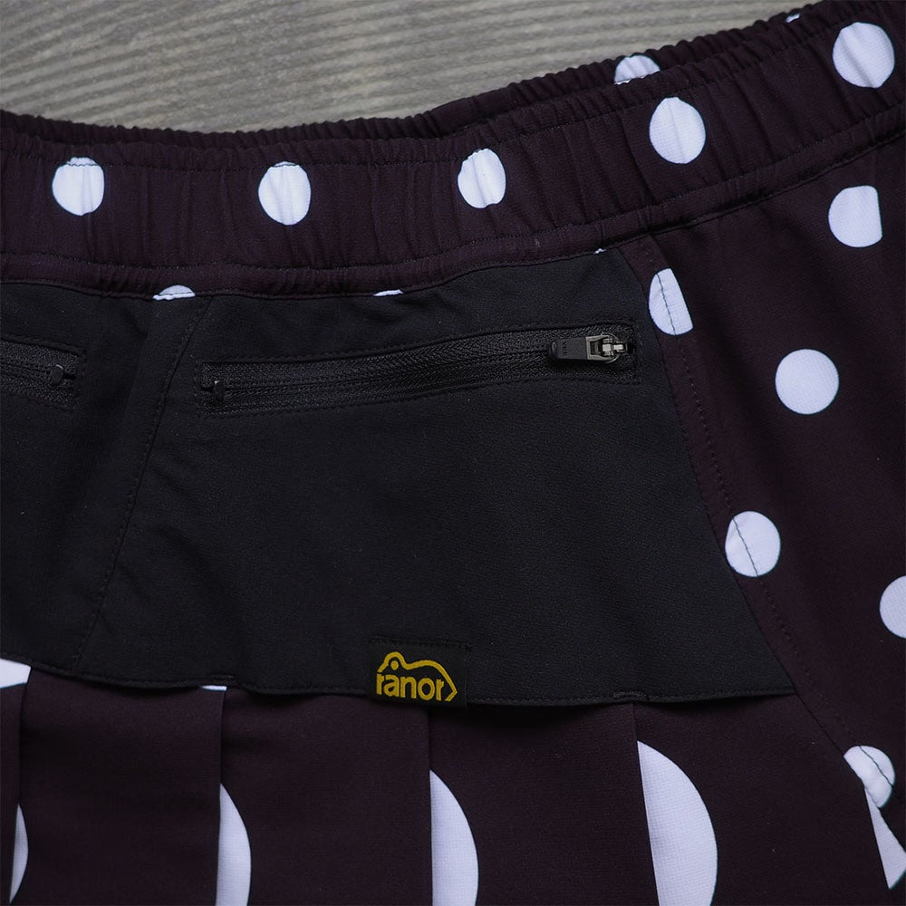 DOT PLEATS SKIRT - BLACK -