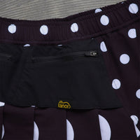 DOT PLEATS SKIRT - BLACK -