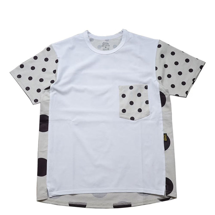 DOT T-SHIRT - WHITE×BEIGE -