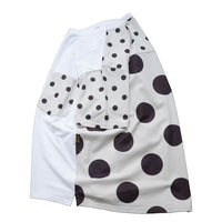 DOT T-SHIRT - WHITE×BEIGE -
