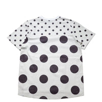 DOT T-SHIRT - WHITE×BEIGE -