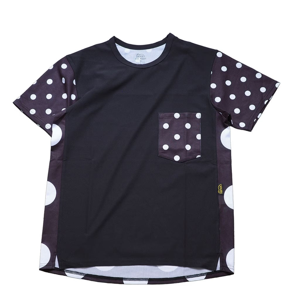 DOT T-SHIRT - BLACK×BLACK -