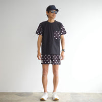DOT T-SHIRT - BLACK×BLACK -