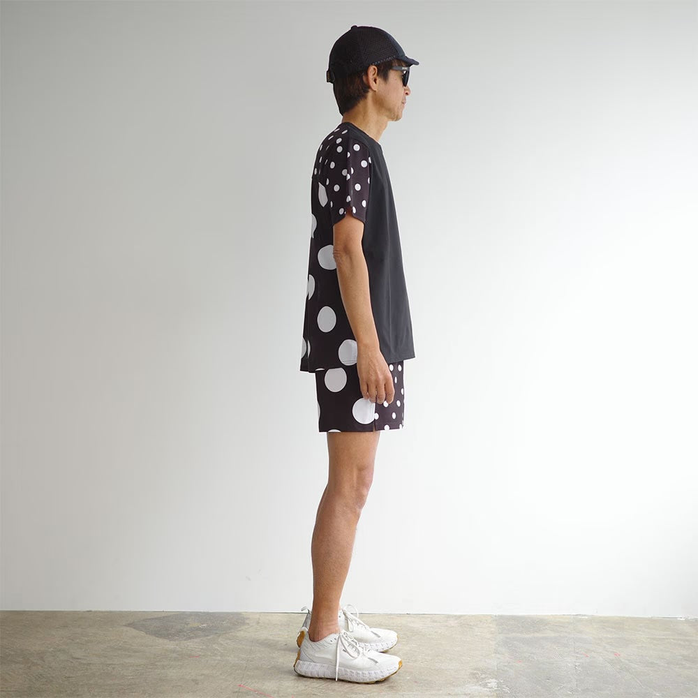 DOT T-SHIRT - BLACK×BLACK -