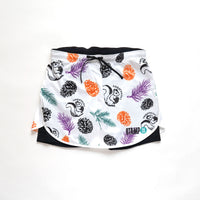 STAMP RUN SKIRT (PINECONE WHITE)