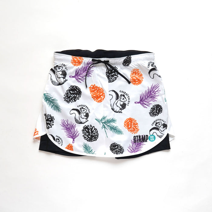 STAMP RUN SKIRT (PINECONE WHITE)