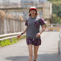 LAYRED CHECK SKIRT RED CHECK