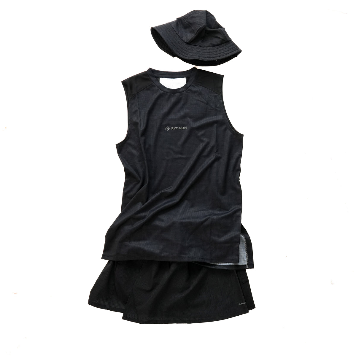 NOSTALGIC DOCKING RUN SKIRT GLEN BLACK