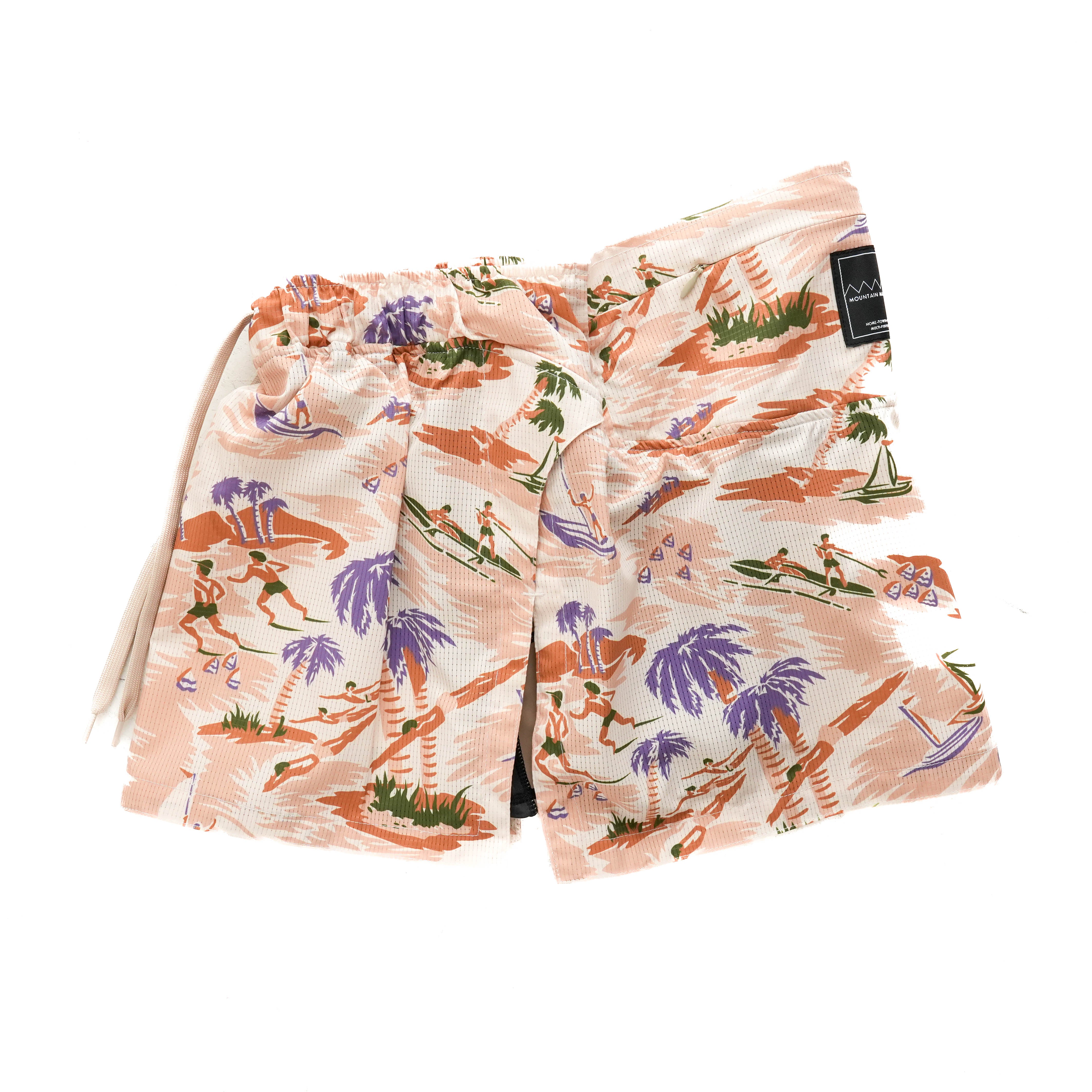 MMA ヴィンテージアロハプリント ランニングパンツ Sサイズ MMA Denim