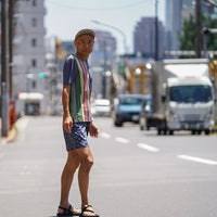 ユニセックス マルチポケット付きランニングパンツ【J-2030/NVY】