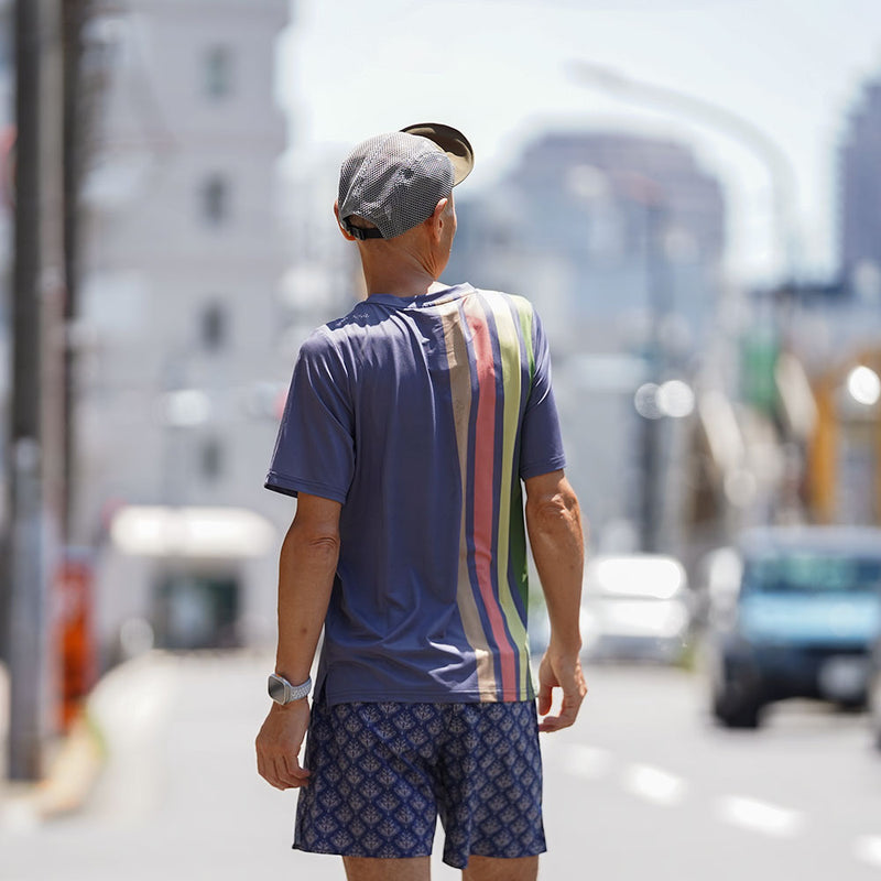 ユニセックス マルチポケット付きランニングパンツ【J-2030/NVY】