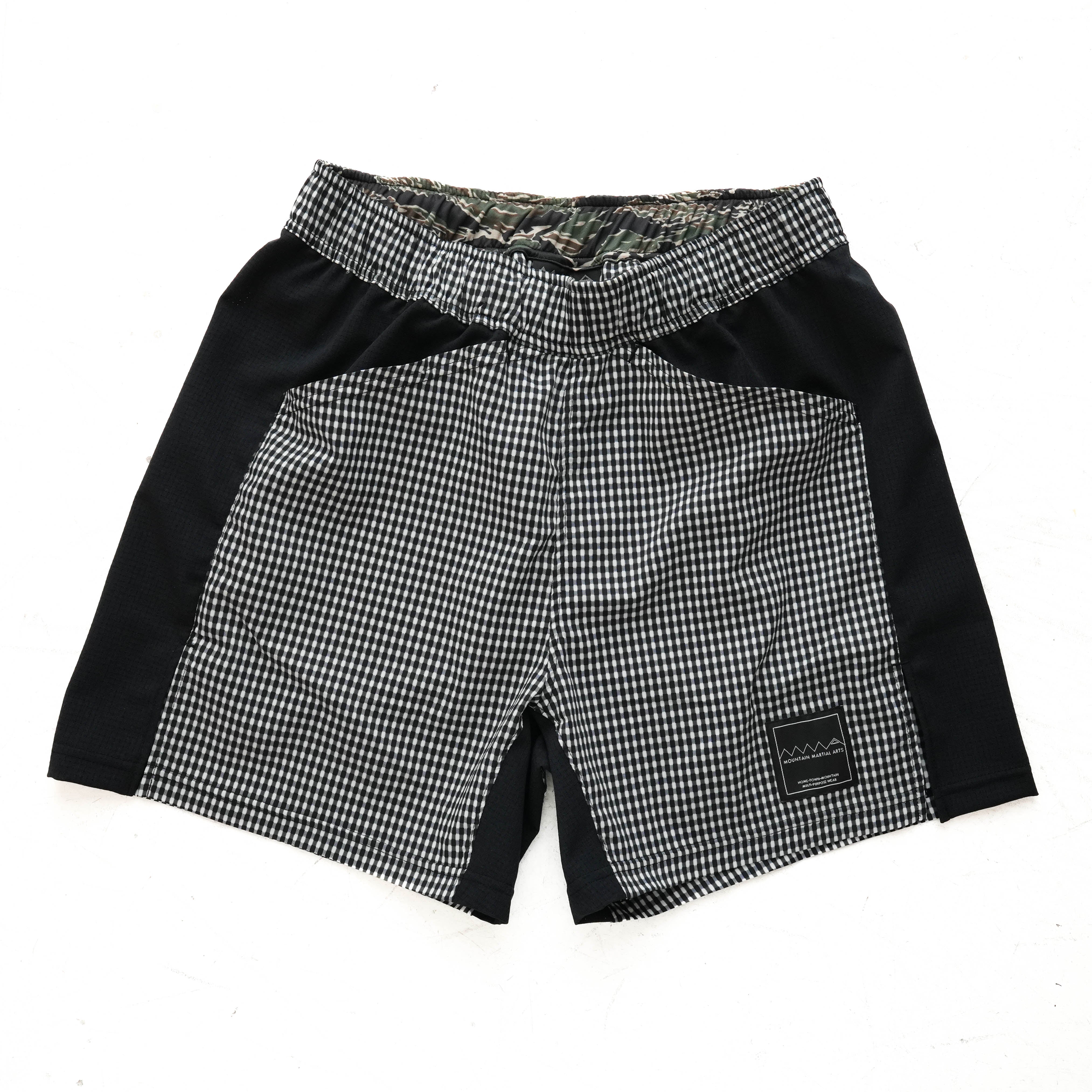 陸上用パンツ MMA Denim Racing Run Shorts MMA Side Graphic Run Shorts V3 Black Check – CONNECTED