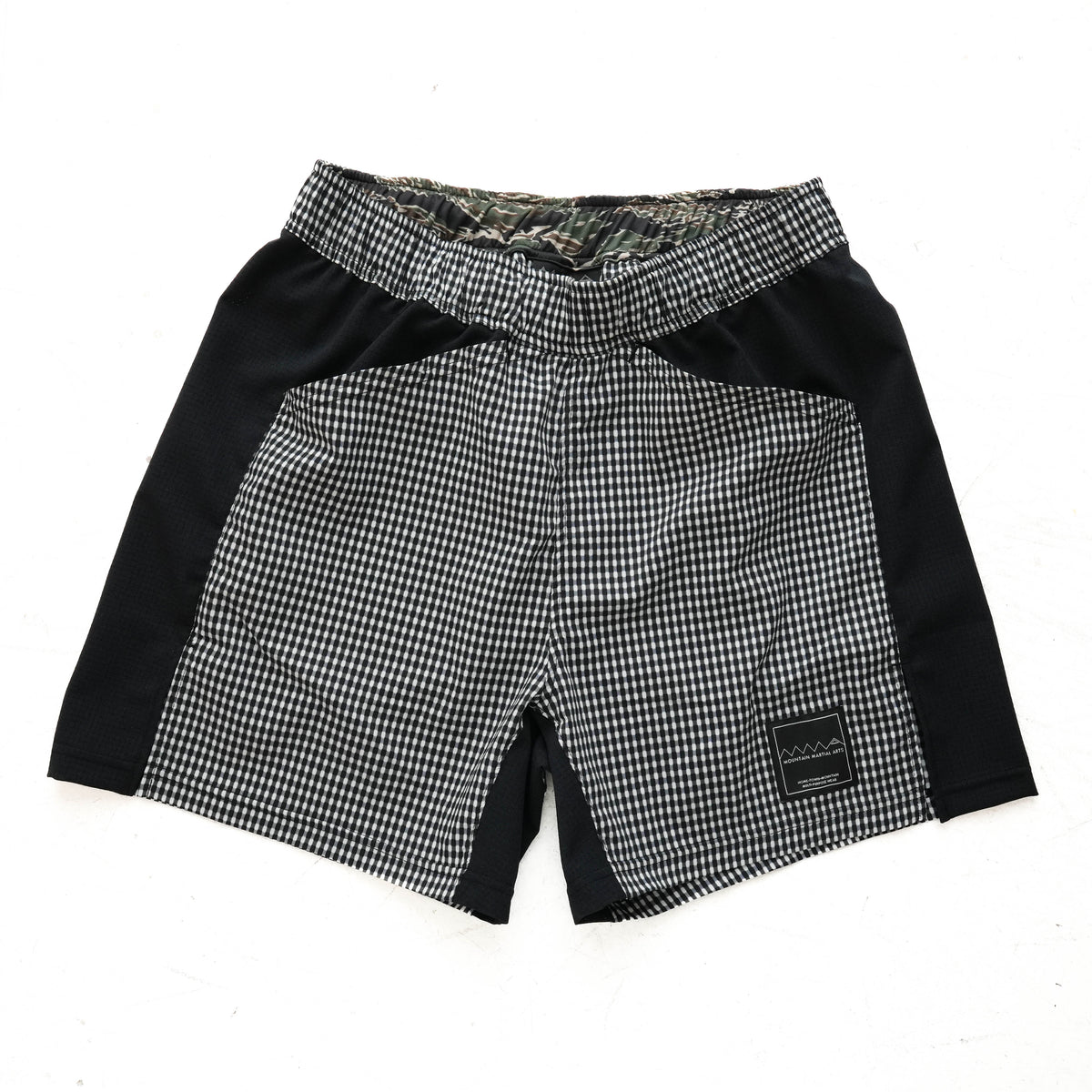 MMA Side Graphic Run Shorts V3 Black Check