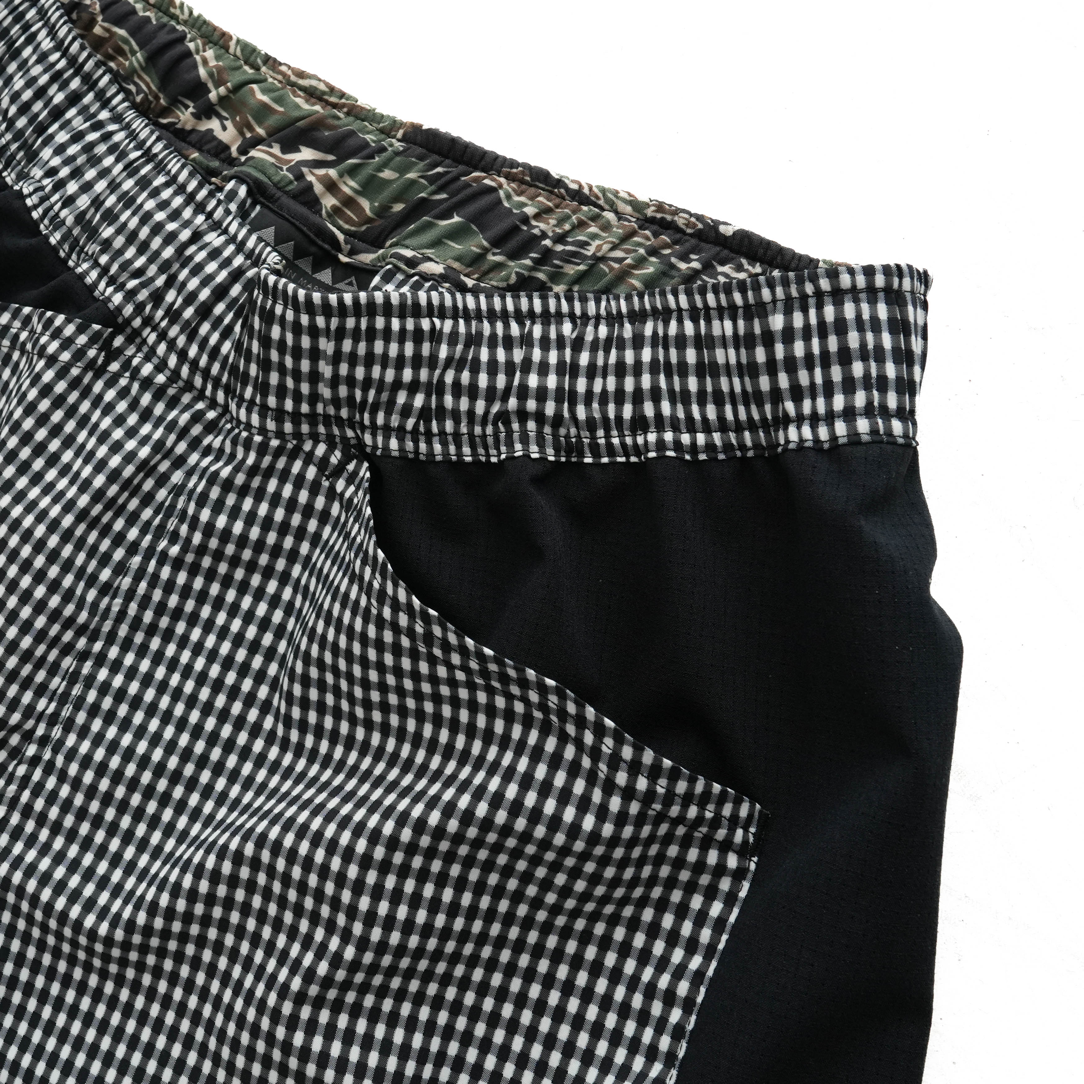 MMAマウンテンマーシャルアーツ Side Graphic Run Shorts Side Graphic Run Shorts V3（Unisex / Black Check）MMA