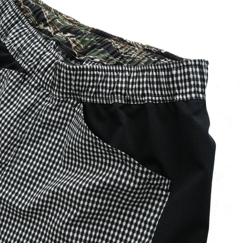 MMA Side Graphic Run Shorts V3 Black Check