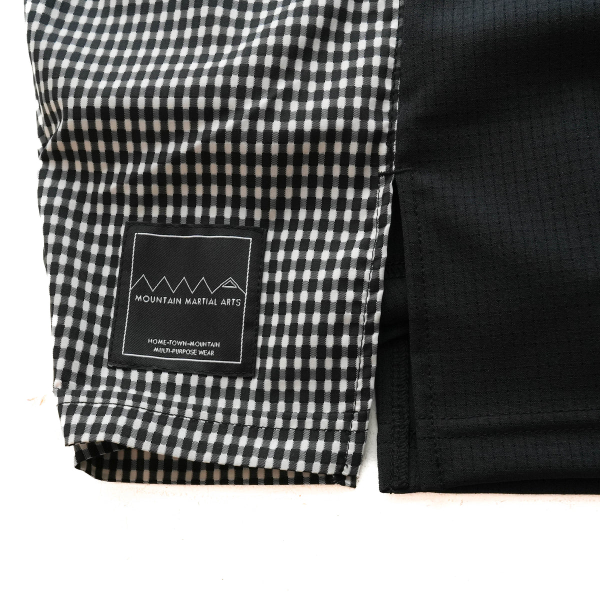 MMA Side Graphic Run Shorts V3 Black Check
