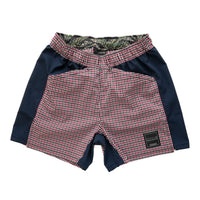 MMA Side Graphic Run Shorts V3 Red Check