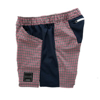 MMA Side Graphic Run Shorts V3 Red Check