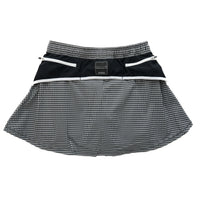 MMA Front Pleats Run Skirt Black Check