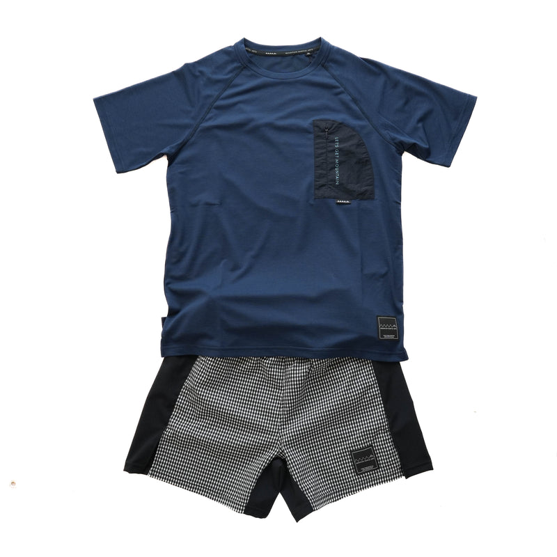 MMA Side Graphic Run Shorts V3 Black Check